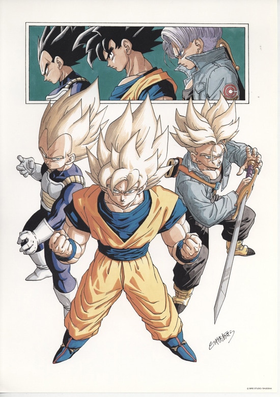 鳥山明 カラー複製イラスト C