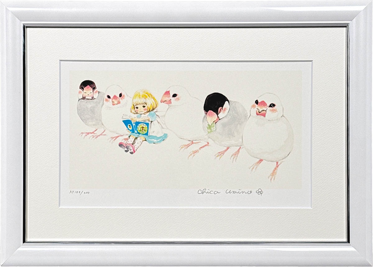 3130] 羽海野チカ 直筆サイン入り版画「3月のライオン」