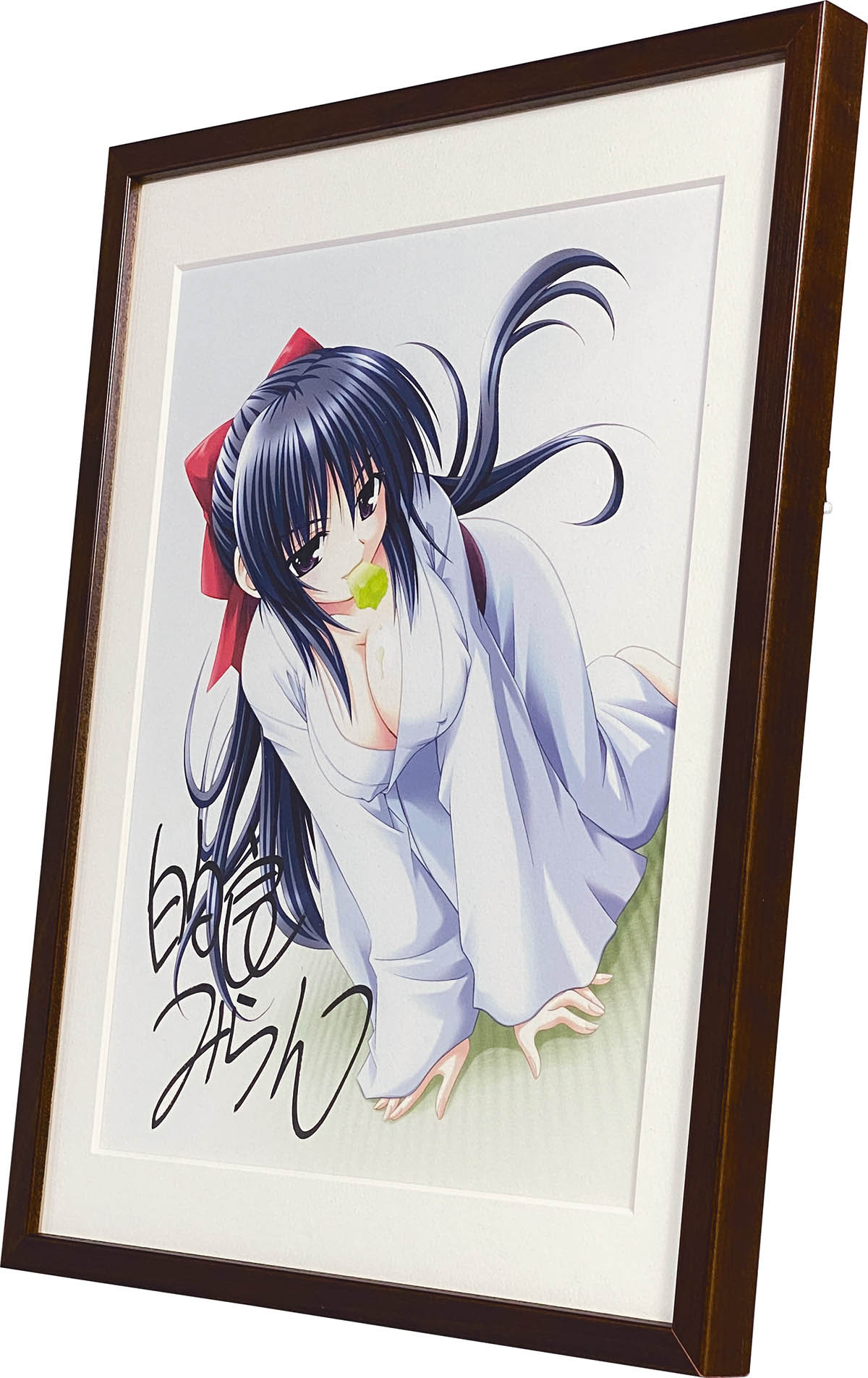 5190] 的良みらん 直筆サイン入りカラー複製イラスト「おまもりひまり」