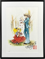 森川ジョージ はじめの一歩複製原画集4枚セット（宮田一郎＆千堂武士