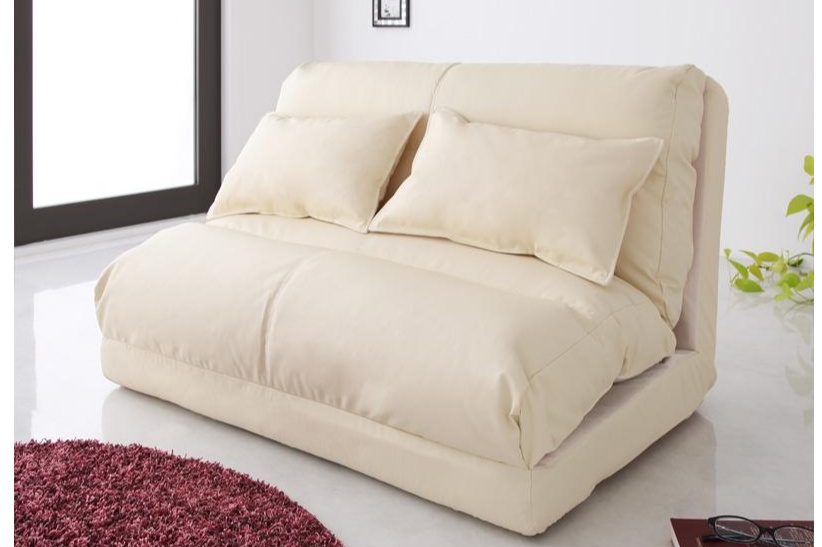 レザーがかっこいい！折りたたみソファーベッド 幅90cm｜ハレノワ