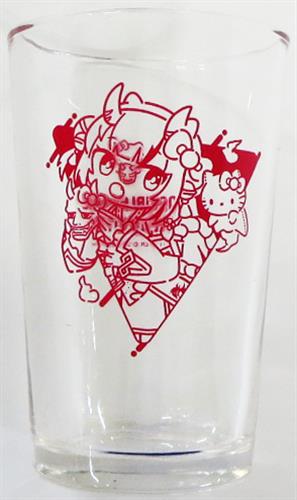 ホロライブ×SANRIO CHARACTERS グラス 百鬼あやめ&ハローキティ ﾎﾛﾗｲﾌﾞ