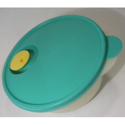 ビンテージ・Tupperware・タッパウェア・グリーンリッド・電子レンジ