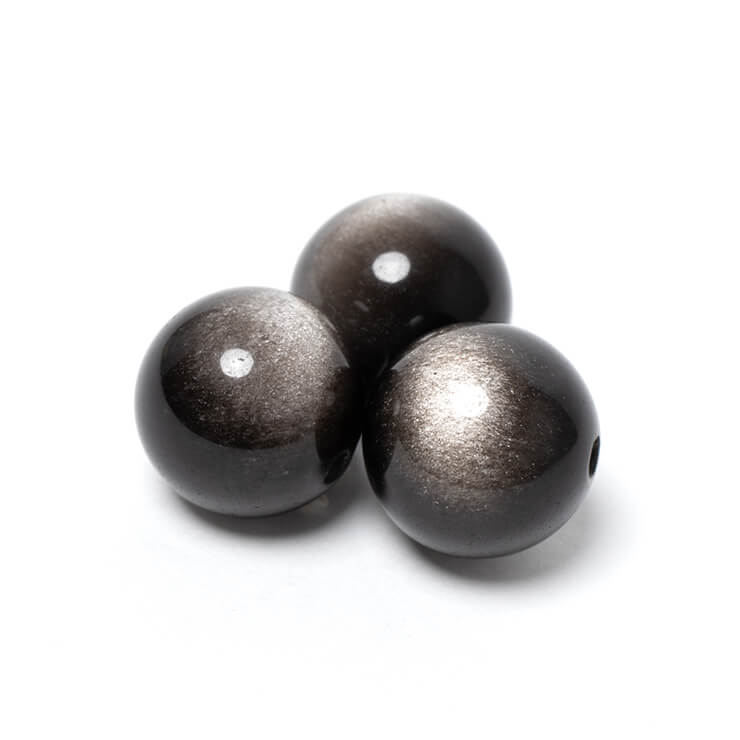 粒売り/バラ売り】シルバーオブシディアン 12mm｜天然石