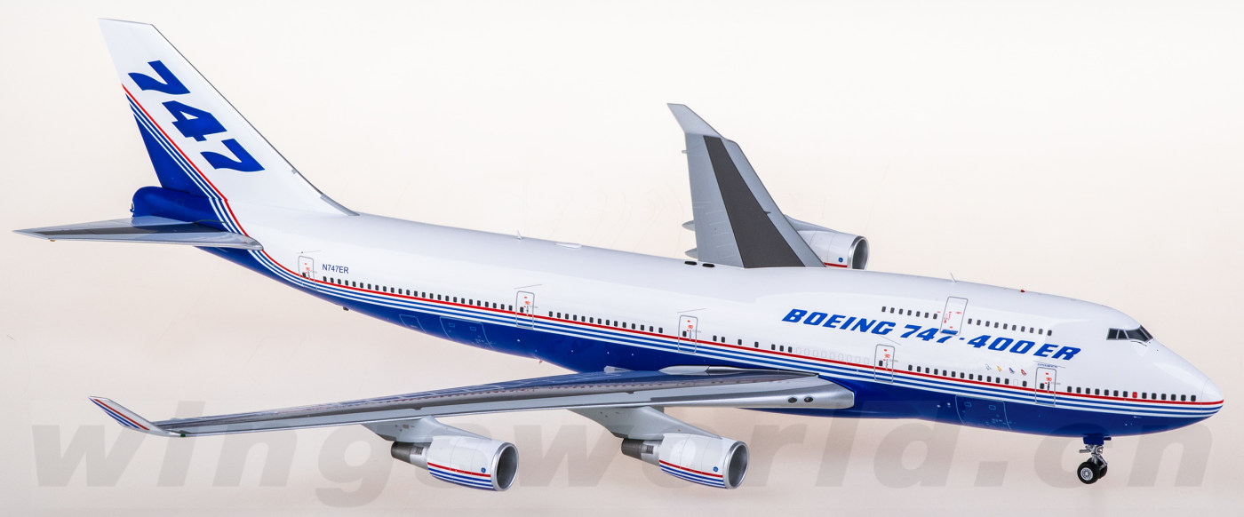 L2101 Boeing 747-400 N747ER SQ Wings 1:200 -飞机模型世界