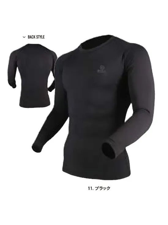 BTパワーストレッチ サーモデオ クルーネックシャツ おたふく手袋 JW