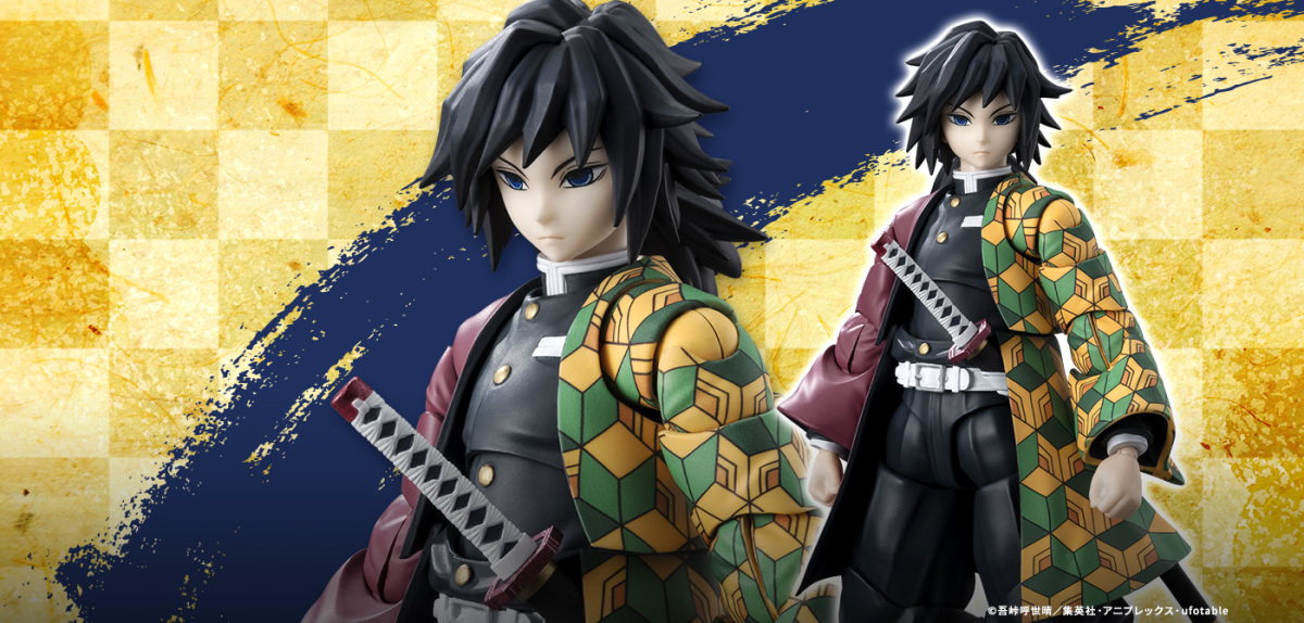 S.H.Figuarts『《鬼滅之刃》富岡義勇』可動人偶，靈活可動再現水柱的