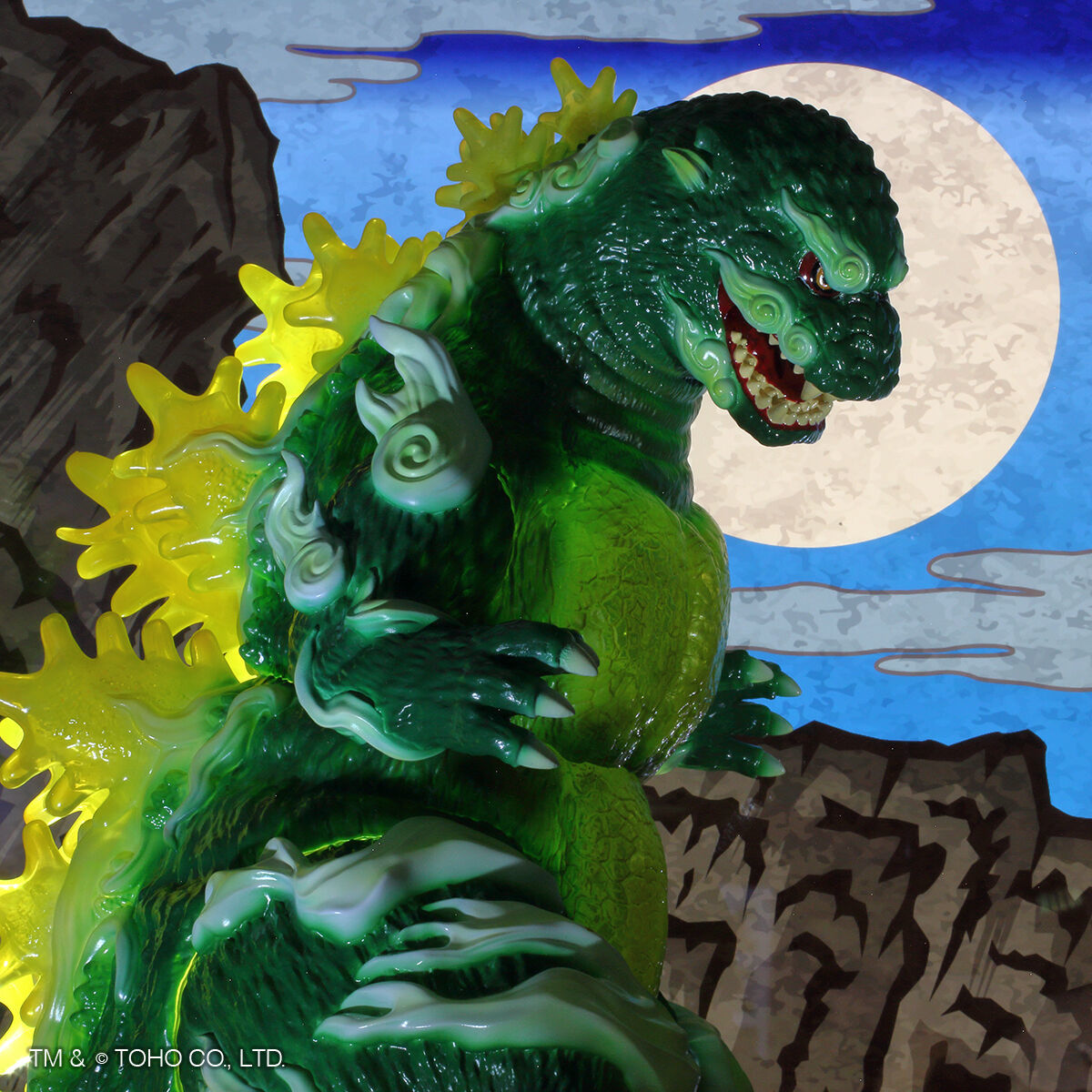 PLEX GODZILLA VINYL ART『GVA-BC ゴジラ1995 Frog Tree 浮世ノ絵（翠
