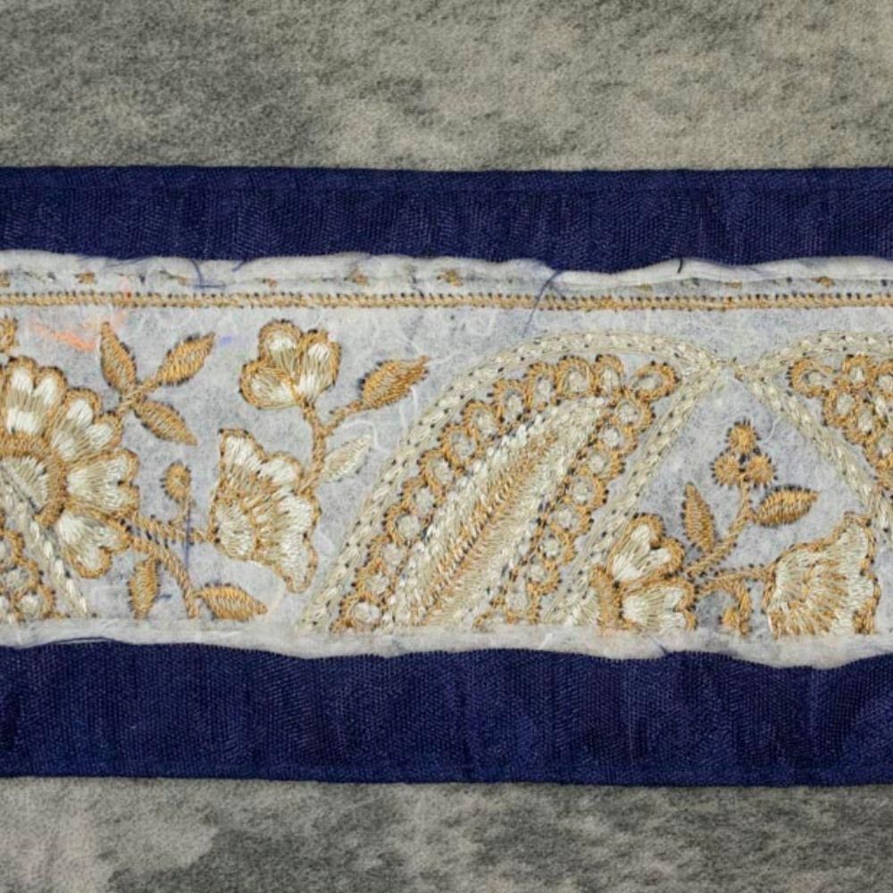 インド製刺繍レース ] クラシックエスニックモチーフ｜Indian