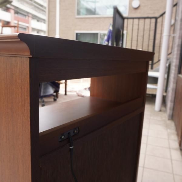 maruni マルニ 地中海 電話台 FAX台 アンティーク調 リビングボード