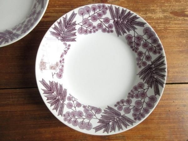 レア＆美品☆ Gefle/ゲフレ：Mimosa/ミモザ・スープ/パスタプレート/深