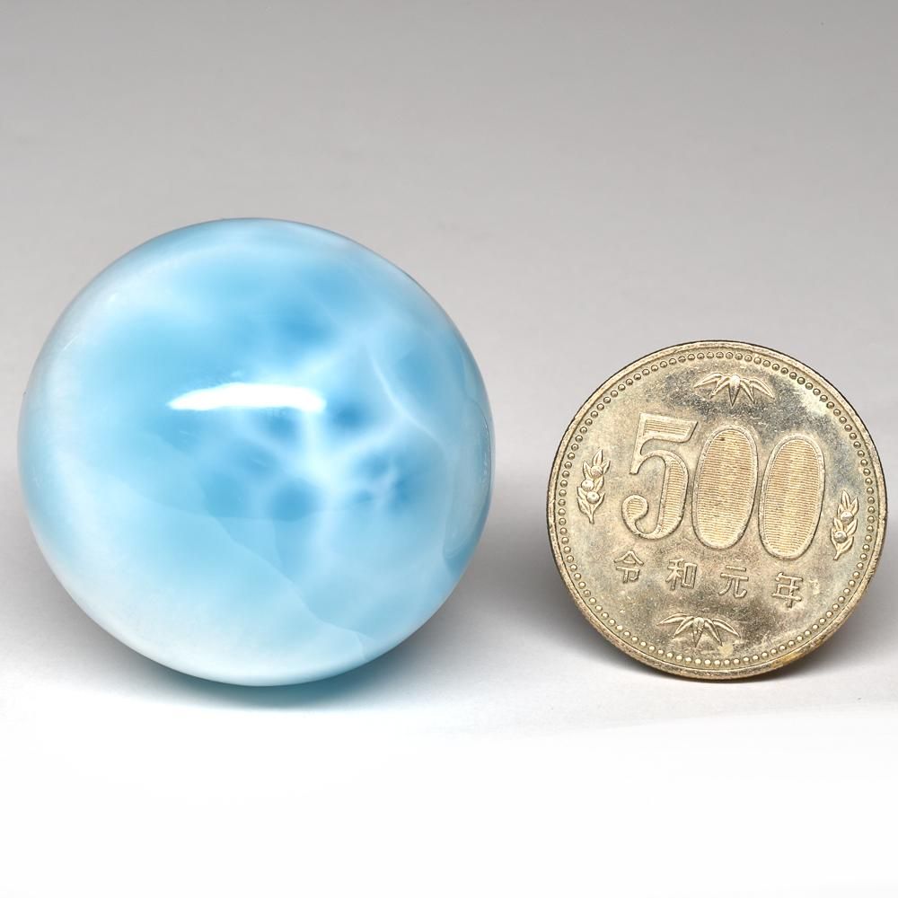 オーナー秘蔵] ラリマー 丸玉 36.5mm #U0035 - プレミアム天然石専門店
