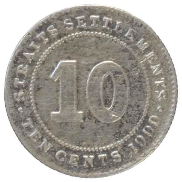 海峡植民地ビクトリア10セント銀貨|コレクターズショップトモリンズ24