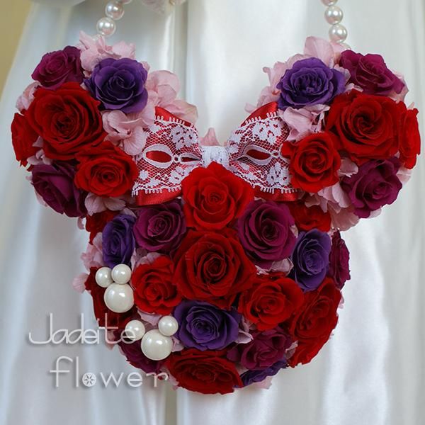 ミッキー＆ミニー型ブーケギャラリー - プリザーブドフラワー専門店