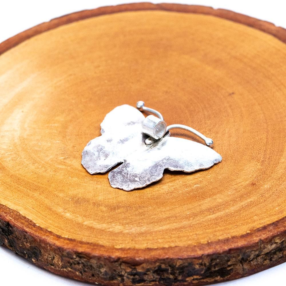 カレンシルバー】パドゥアの刻印が美しいバタフライペンダントトップ