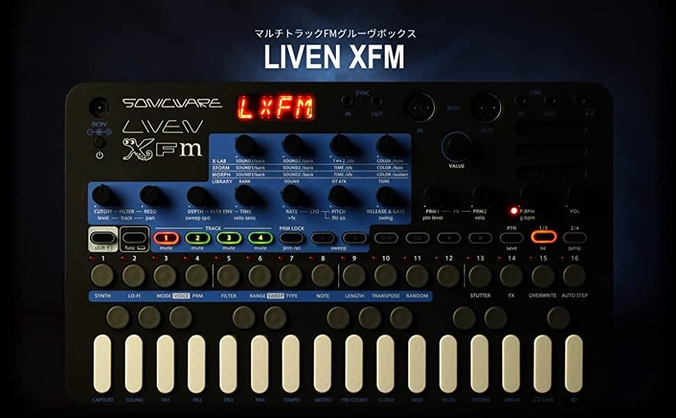 SONICWARE | LIVEN XFM | シンセサイザー ガジェット系シンセ | Five G