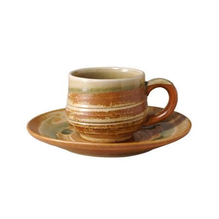 伊賀釉 コーヒー碗皿(AWA-28) - 伊賀焼窯元 長谷園 公式通販