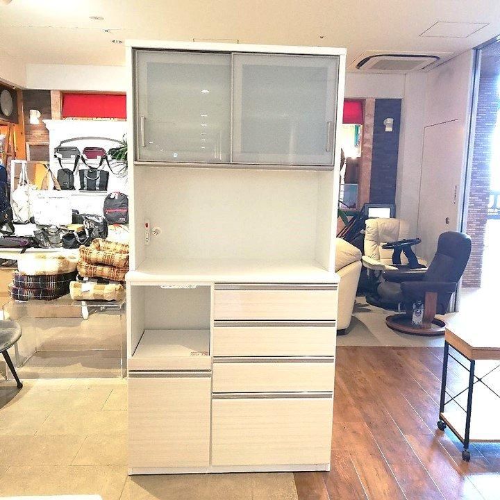 ◇短期使用 NITORI キッチンボード Nポスティア100KB WH - 家具