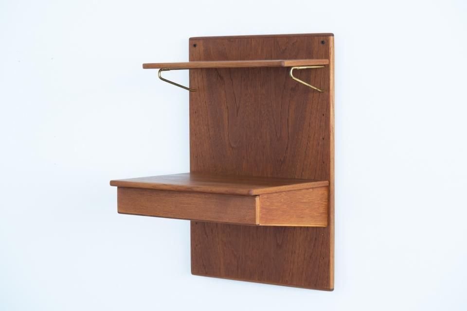 ウォールシェルフ チーク | 北欧家具 haluta (ハルタ)