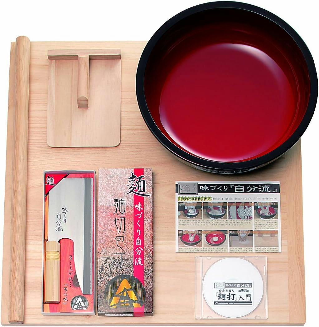 豊稔企販 家庭用品麺打ちセットA(そば・うどん打ちDVD付) A-1230 麺