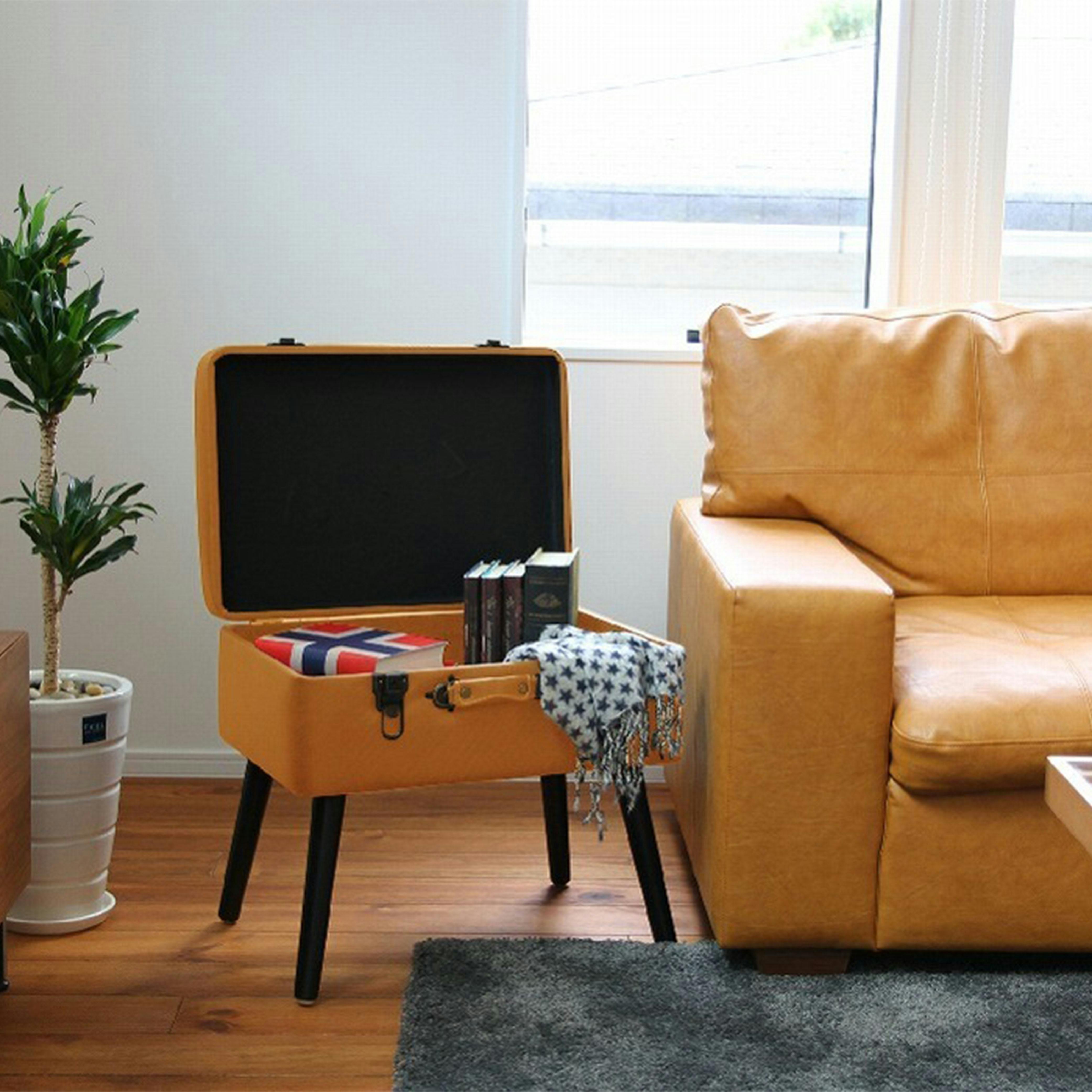 トランクモチーフ収納スツール Pick Stool ヴィンテージナチュラル