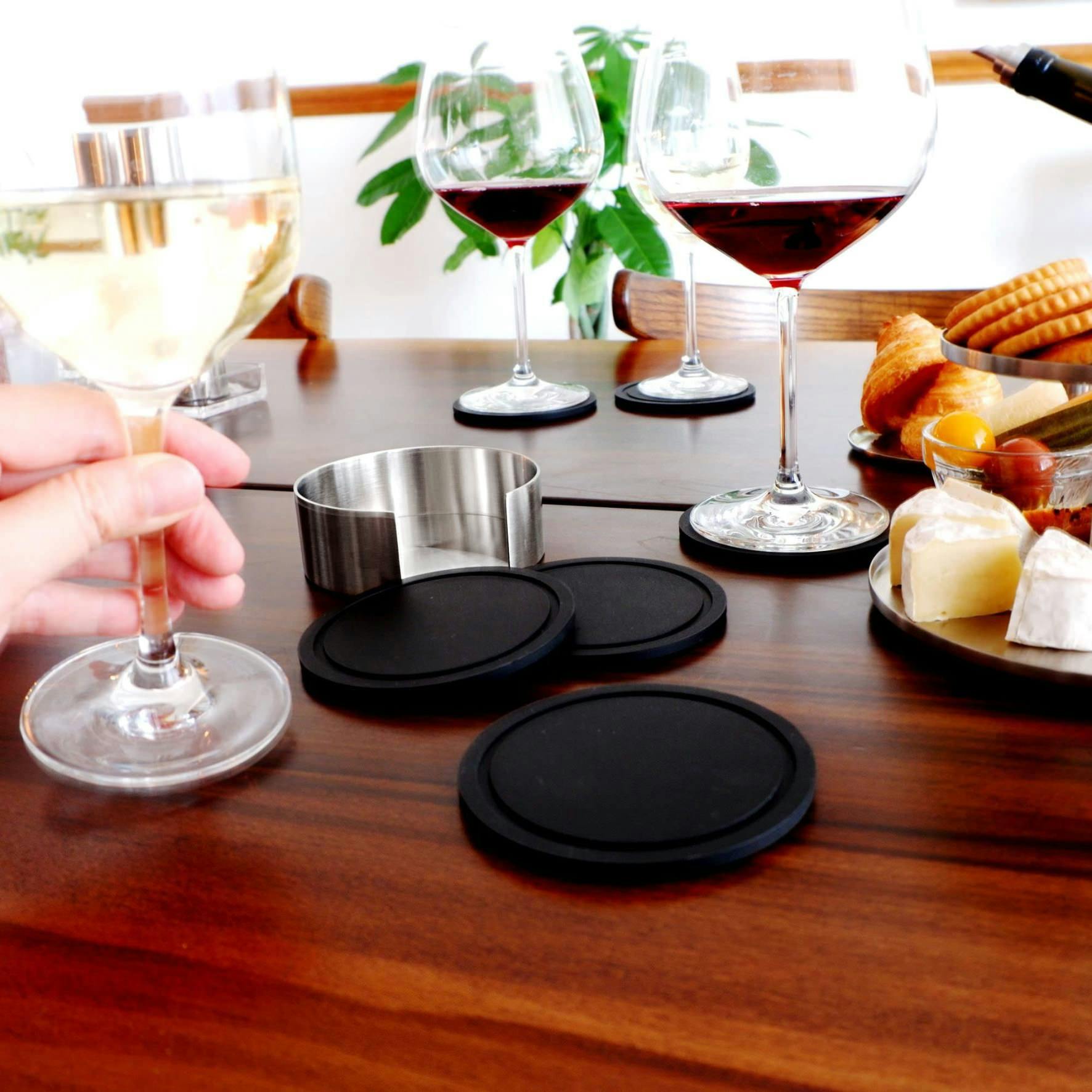 コースターとホルダー(6枚セット)｜ZACK 20384 VETRO コースター 6枚