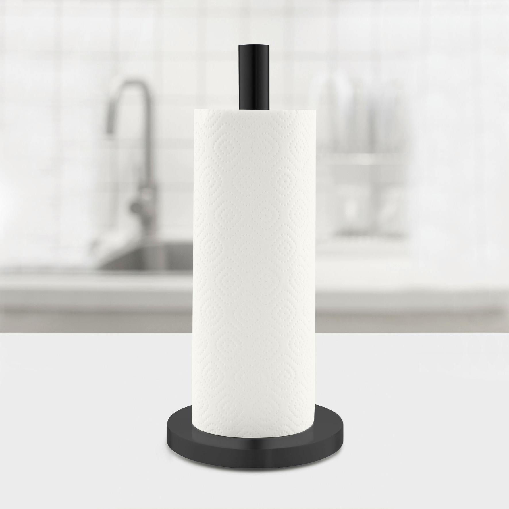 キッチンペーパーホルダー マットブラック｜ZACK 20706 CUNA キッチン