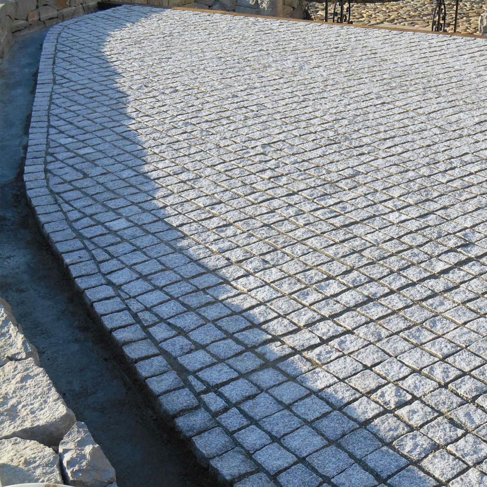 TAIKOH ピンコロ 白御影 1丁 (9×9×9cm) 15個セット 中国 | 庭園資材