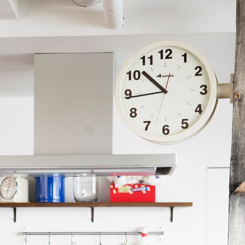 DULTON ダルトン ダブルフェイス ウォールクロック アイボリー DOUBLE