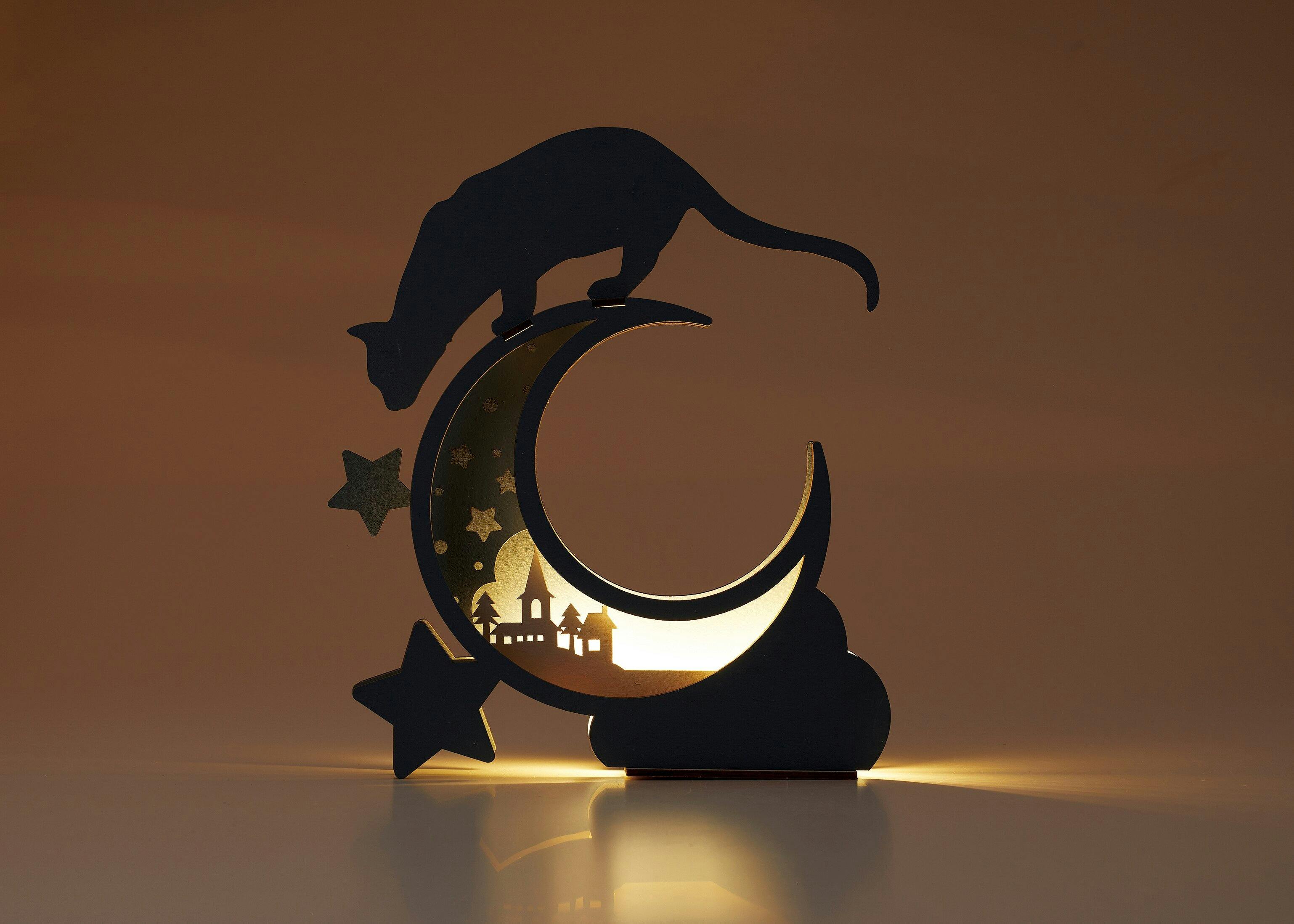 セトクラフト ライト(猫と月夜) W23-0005【別送品】 | 屋内照明 通販