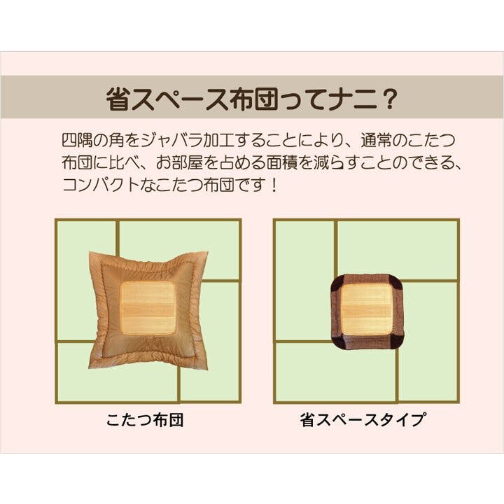 ジャーナル 洗える 省スペースこたつ薄掛け布団単品 『省S』 グリーン