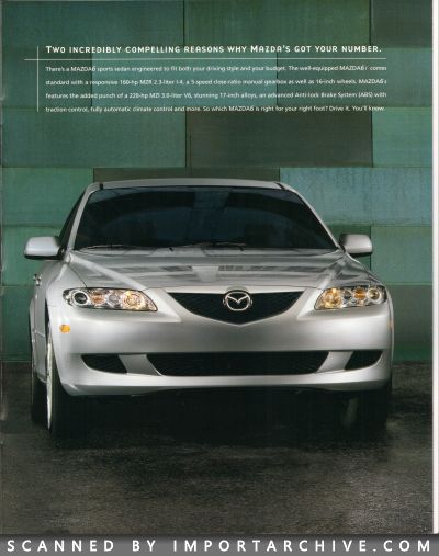 2004 Mazda 6 Brochure - ImportArchive