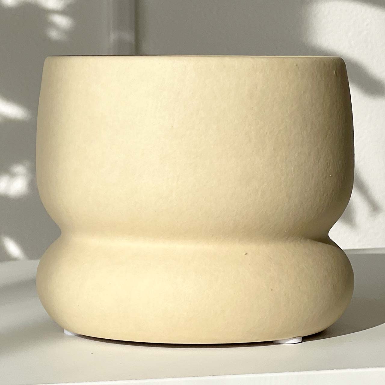 鉢カバー 陶器 3号〜3.5号 クリームイエロー – inakougei