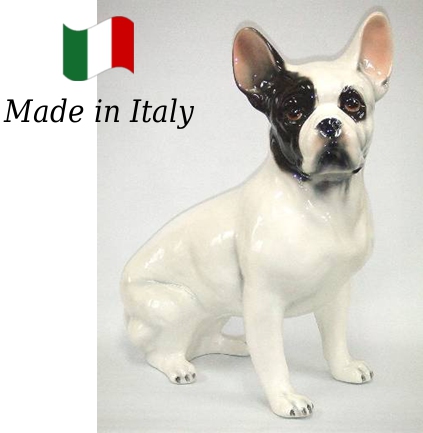 フレンチブルドッグ 置物 オブジェ イタリア製 【送料無料】 / i-8369