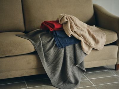 nishikawa カシミヤ混ひざ掛け（FQ75123003