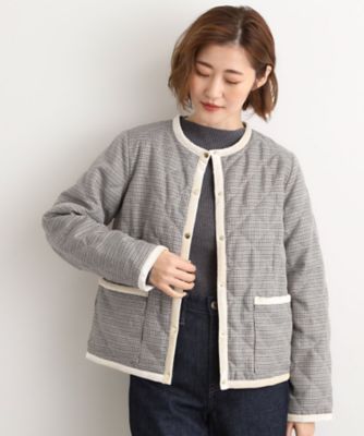 2WAY・リバーシブル】一枚でチェック柄も無地も！キルトジャケット