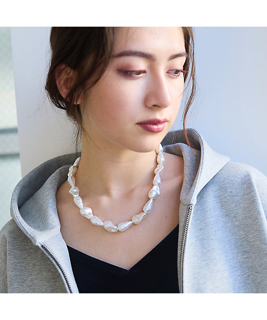 バロックパール風ネックレス（83145401） | Rose Tiara (Women