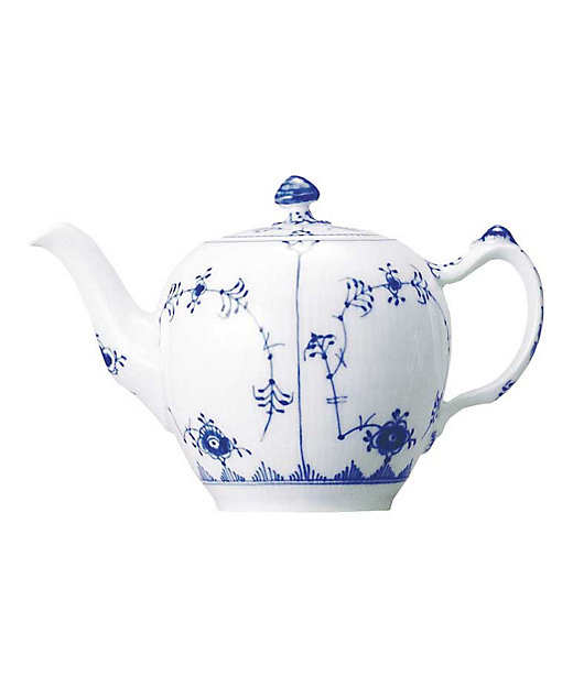 ブルーフルーテッド プレイン ティーポット 700ml | ROYAL