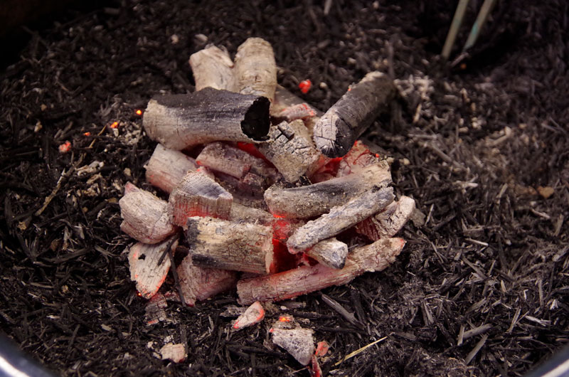 山野草の石田精華園 / 高級な自家製わら灰(藁灰) 1kg(6L) 【地元京都