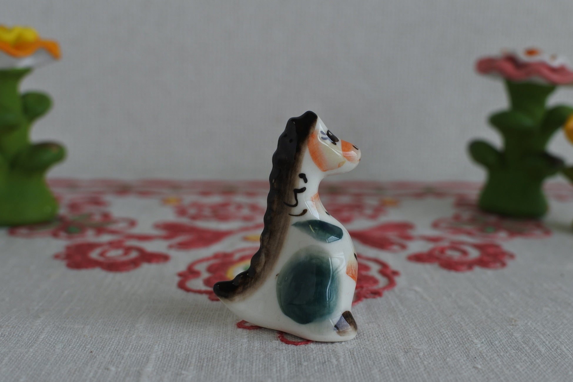 2024年干支 辰年 ロシア製陶器 置物 ドラゴン ロシア雑貨いりえの