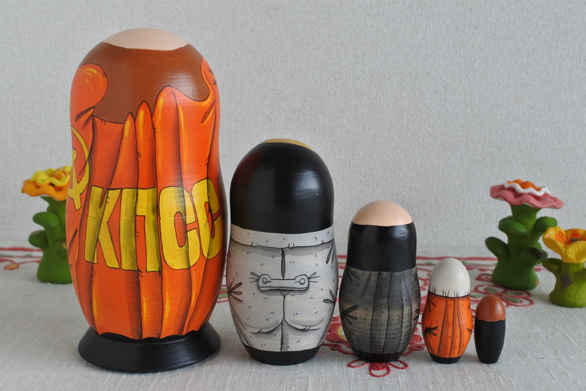 ロシア歴代大統領マトリョーシカ ソ連書記長 5ピース レーニン