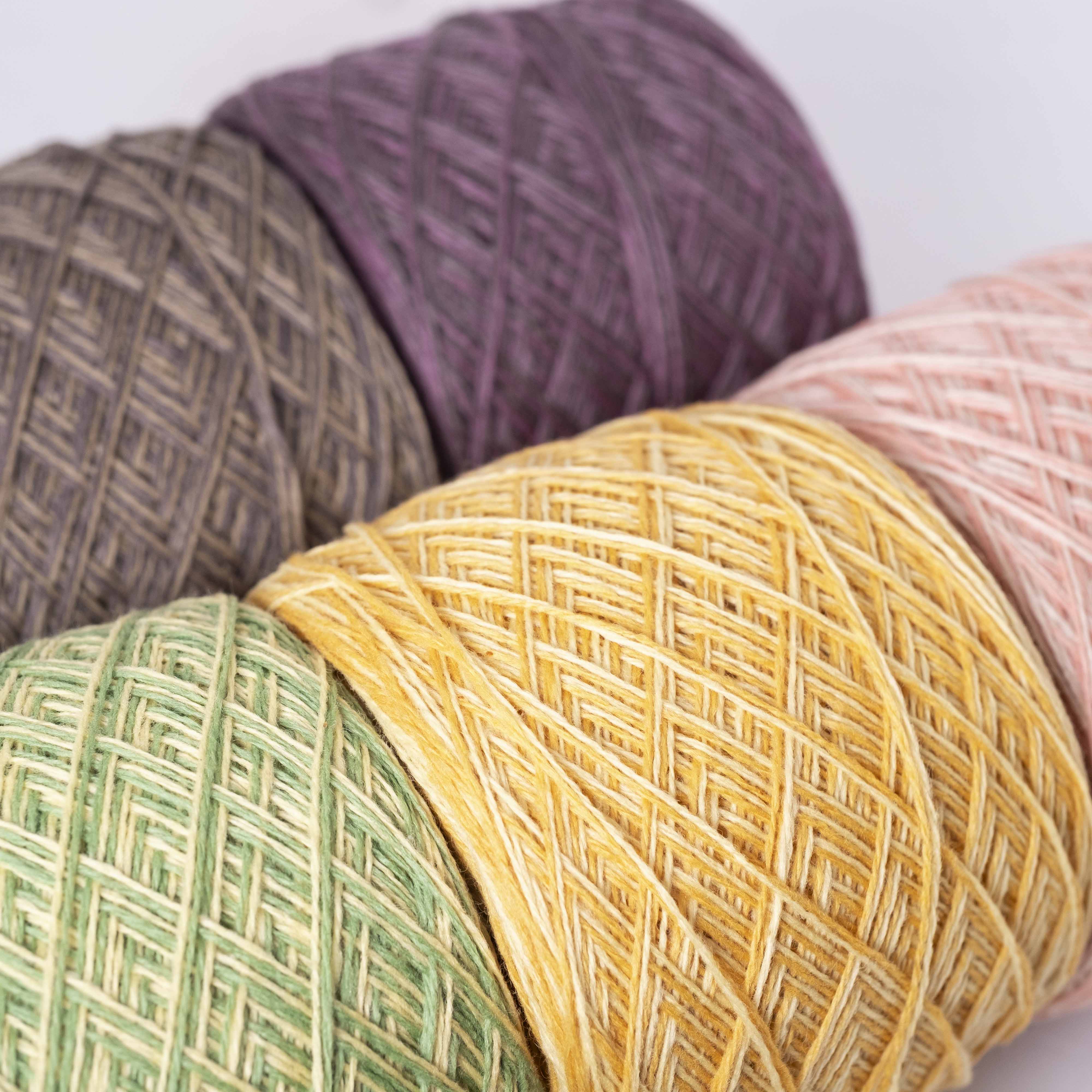 50g小巻】2/22×2ply 草木染めカシミヤ - ミックスカラー