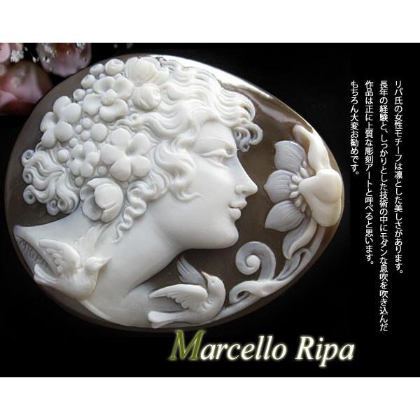 CAMEO（カメオ） Marcello Ripa作 シェルカメオ/ルース素晴らしい彫刻