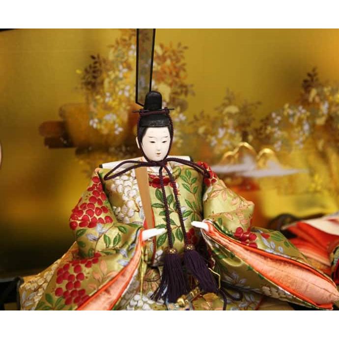 久月 雛人形 ひな人形 雛 三段飾り 五人飾り ワダエミ監修 着付 二世光