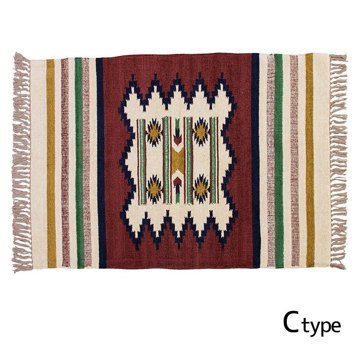 キリム ラグ マット ネイティブ柄 1人暮らし 新生活 アウトドア テント