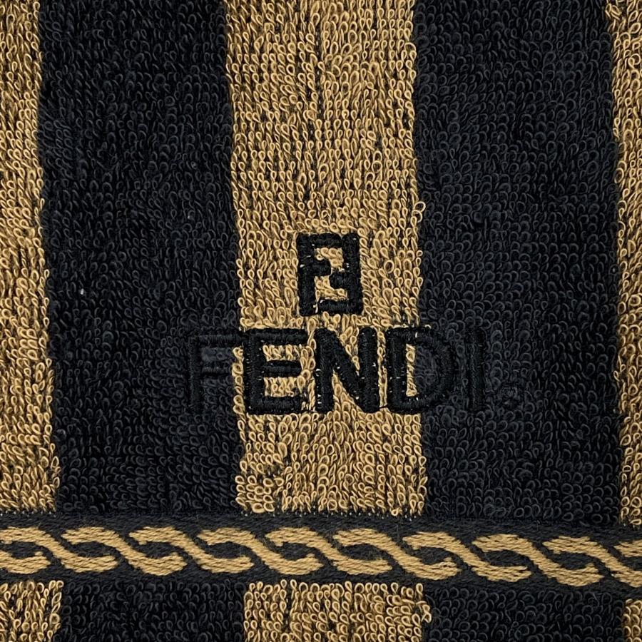 FENDI（フェンディ） フェイスタオル 2枚セット ロゴ入り ズッカ柄