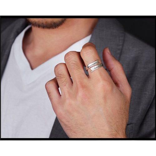 シルバーリング 指輪 メンズ シルバー925 リボン シルバーアクセサリー