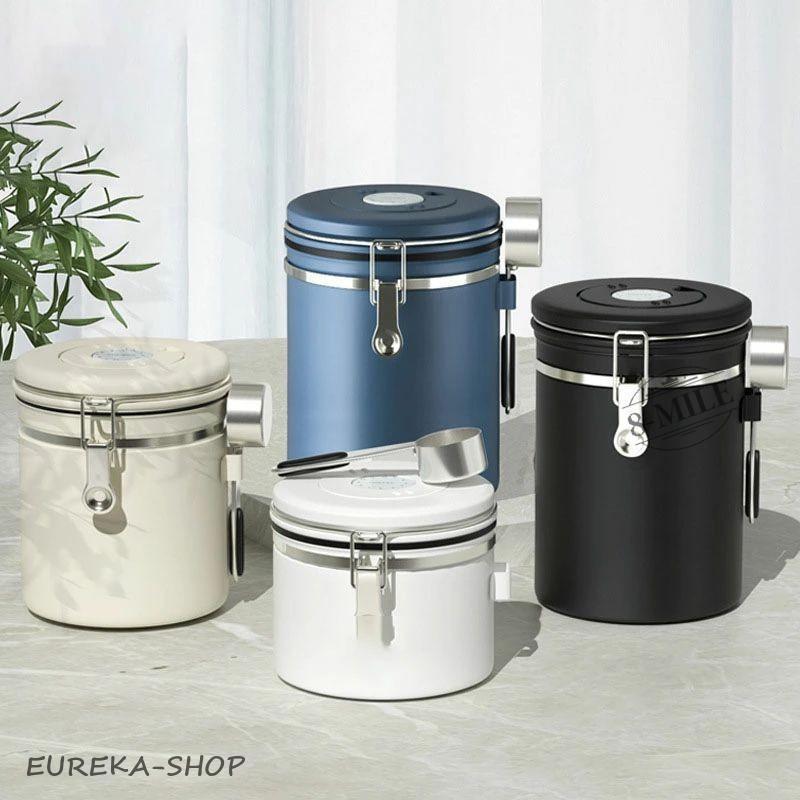 コーヒーキャニスター 1200ml コーヒー豆 保存容器 密封容器 交換用