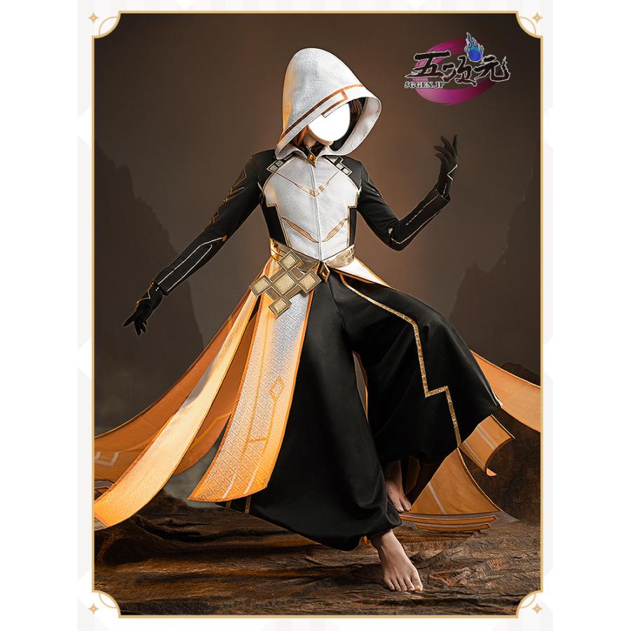 猫屋小舗 原神 コスプレ 鐘離 ショウリ 岩神モラクス 衣装 ※ウィッグ