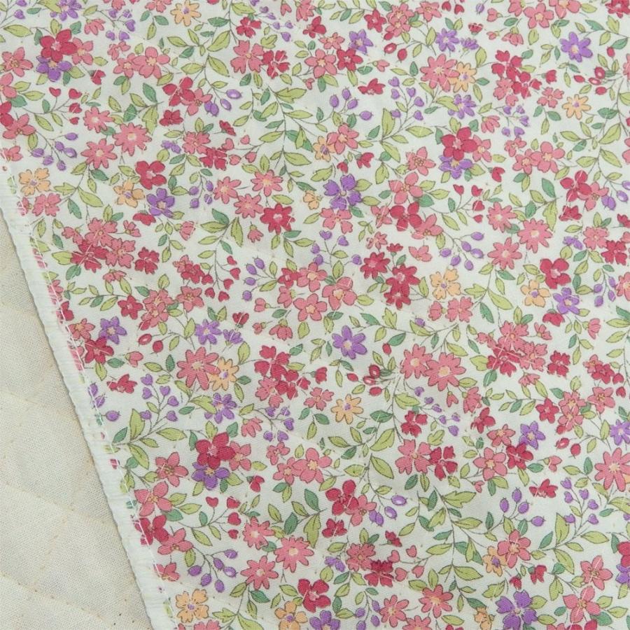 キルティング 生地 花柄 リバティ風 キルト 布 小花 ピンク ブロード